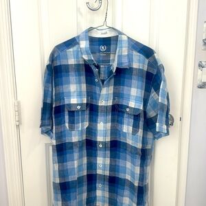 Mens short sleeve designer shirt